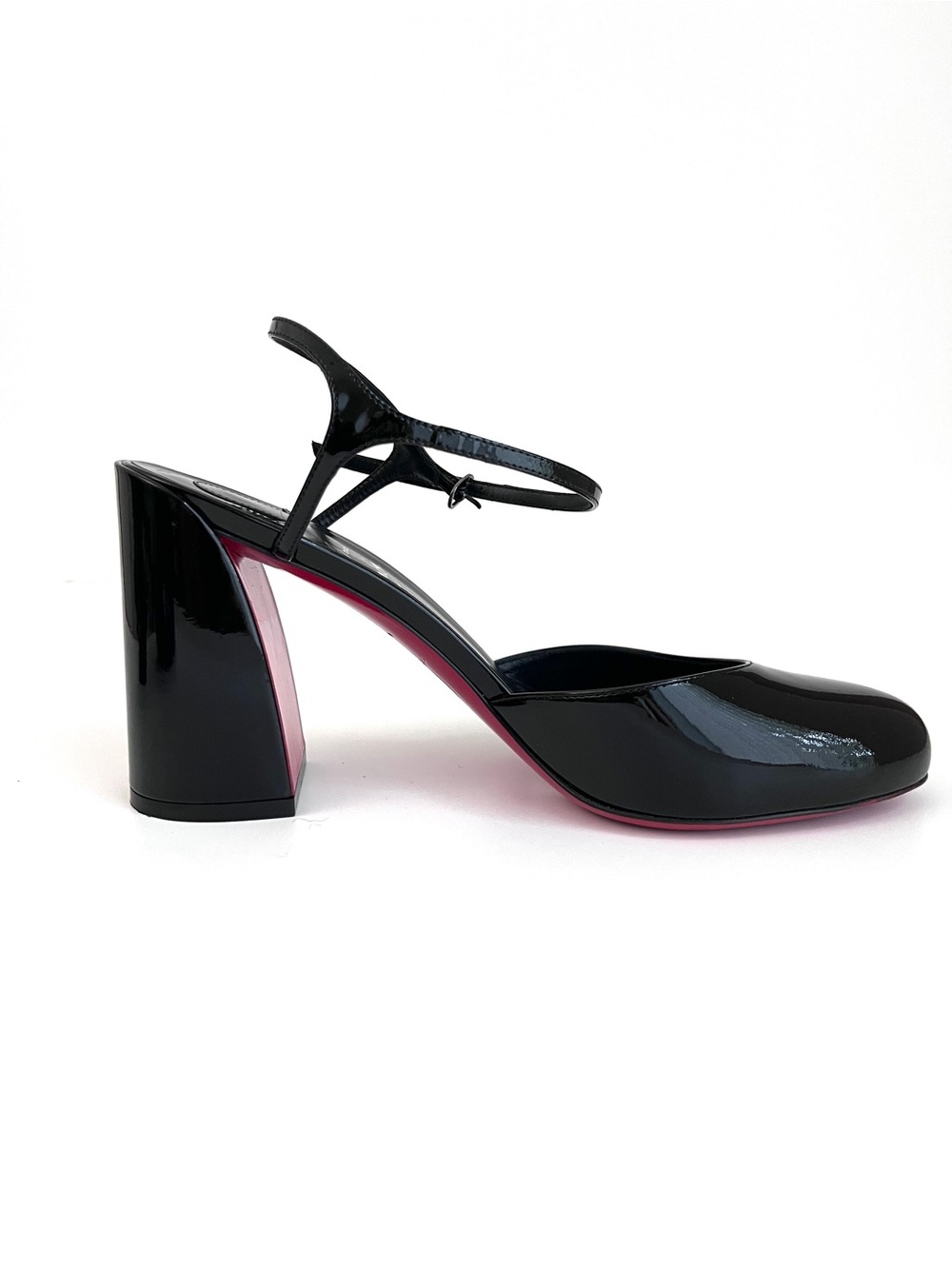 Christian Louboutin Jane  Patent Ankle Strap Pumps Size EU 40